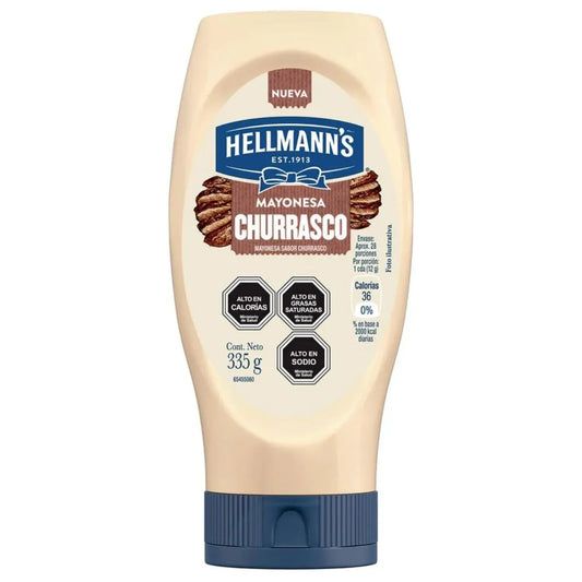 Mayonesa Hellmann’s Sabor Churrasco 335 g – Cremosa y Sabrosa