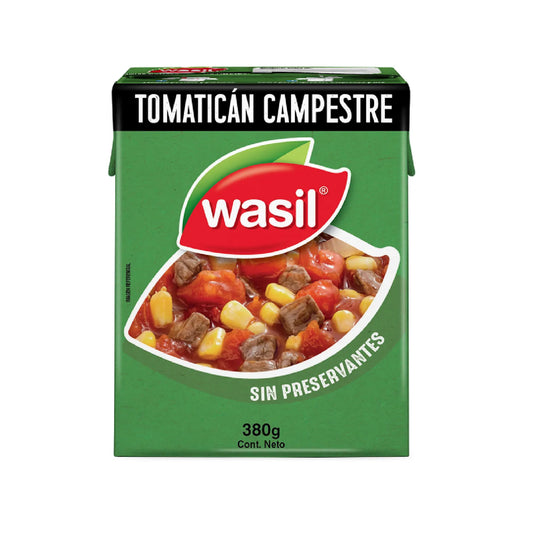 Tomaticán Campestre Wasil 380 g – Plato Chileno Listo para Calentar