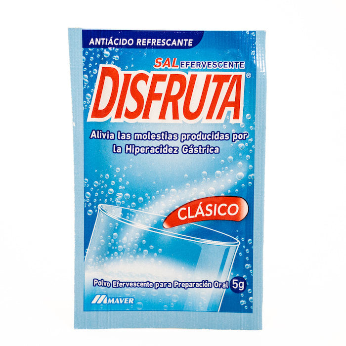 Antiacido Disfruta, sal efervescente sabor clasico - Chilena Cossas 