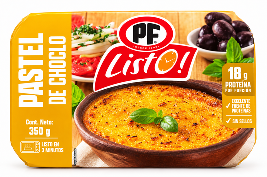 Empaque individual de Pastel de Choclo PF Listo! 350g.