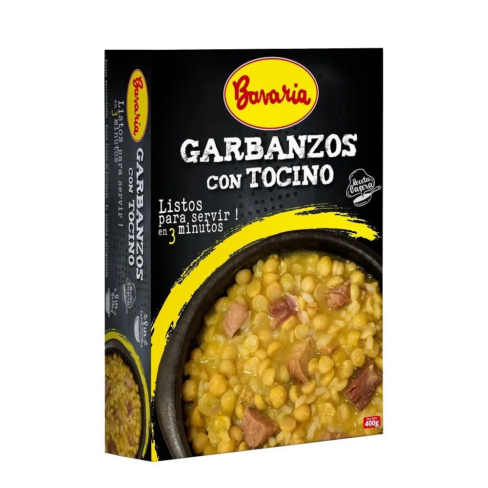 Garbanzos con tocino 400g Bavaria - Plato listo