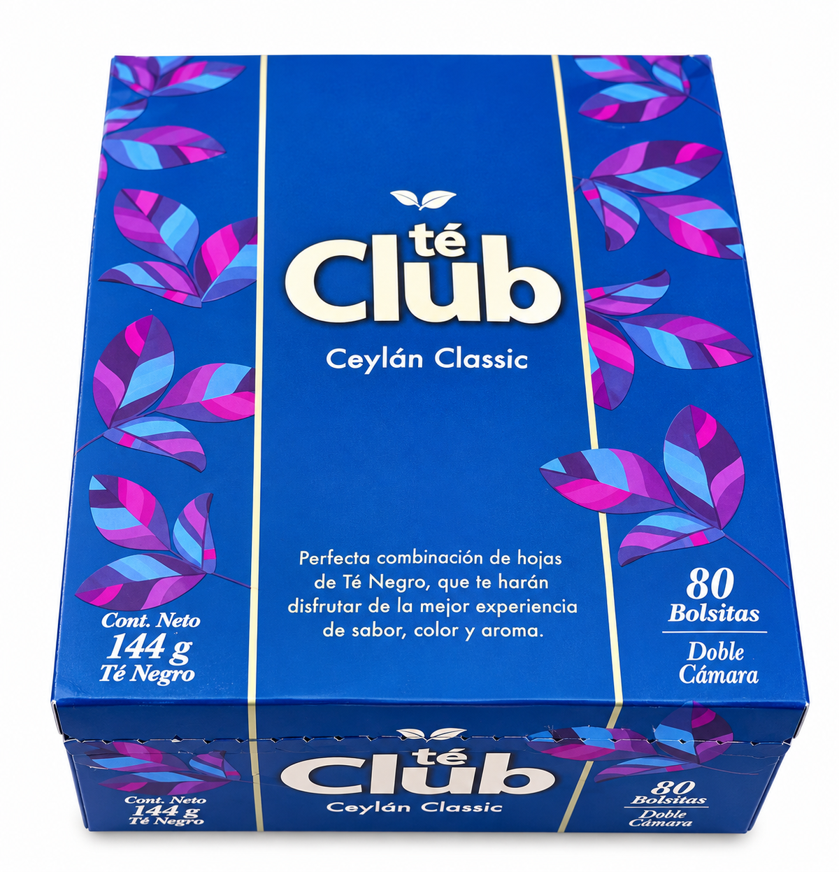 Té Club Ceylán Classic – Té Negro 80 Bolsitas Doble Cámara | 144 g