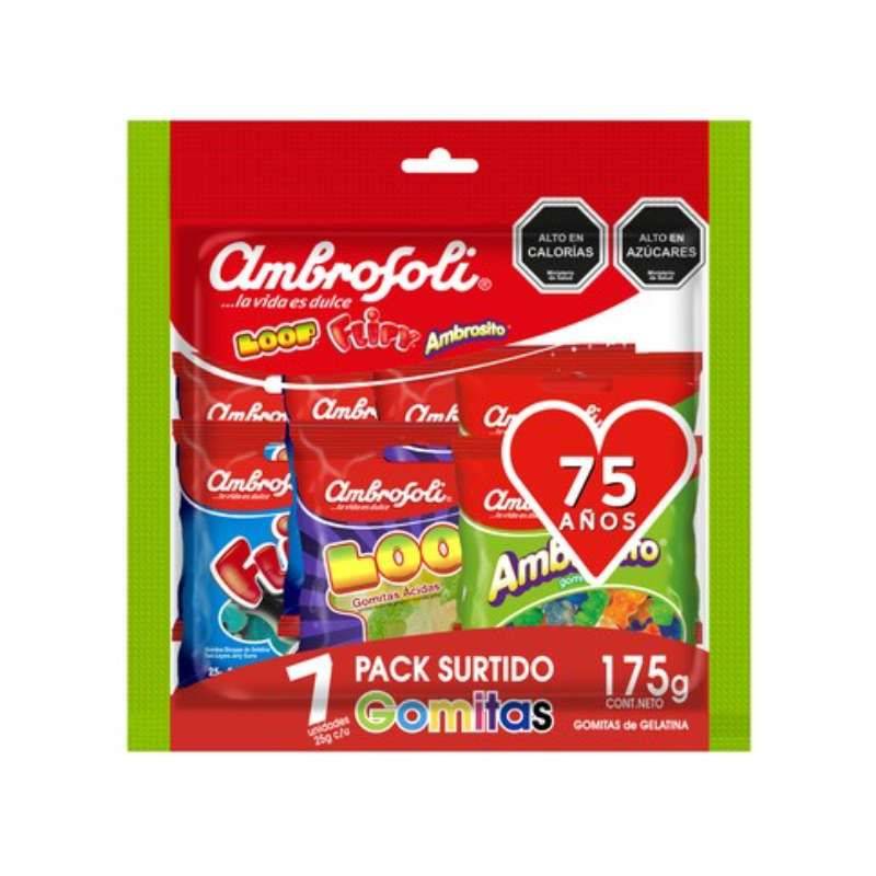 gomitas Ambrosoli pack de 7 - Chilena Cossas 