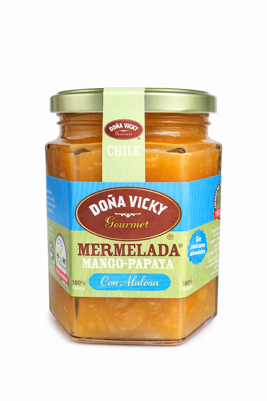 Mermelada Gourmet Mango papaya 220g –Doña Vicky
