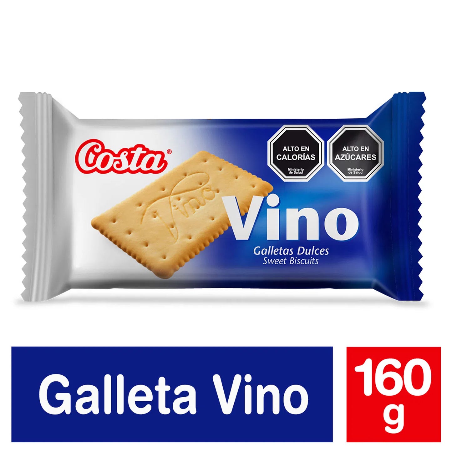 Galletas de vino costa 160gr - Chilena Cossas 