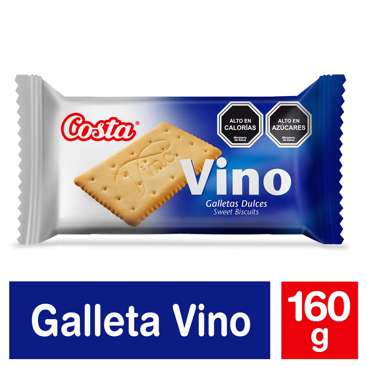 Galletas de vino costa 160gr - Chilena Cossas 