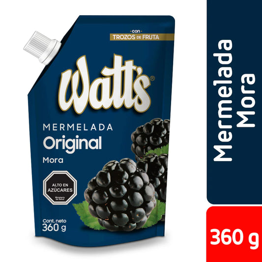 Mermelada watts mora, 360g