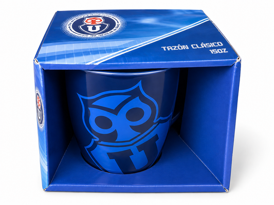 Tazon clasico Universidad de Chile 15oz - Tazón con caja de presentacion