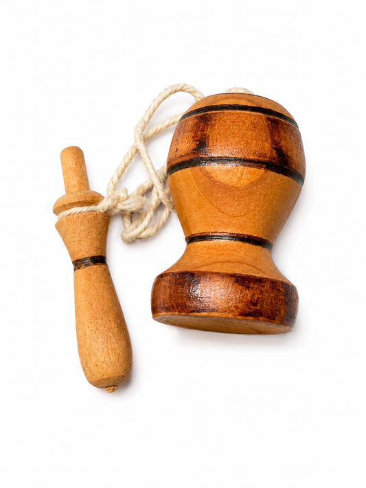 Mini Emboque de Madera Artesanal | Juguete Tradicional Chileno | Souvenir de Chile
