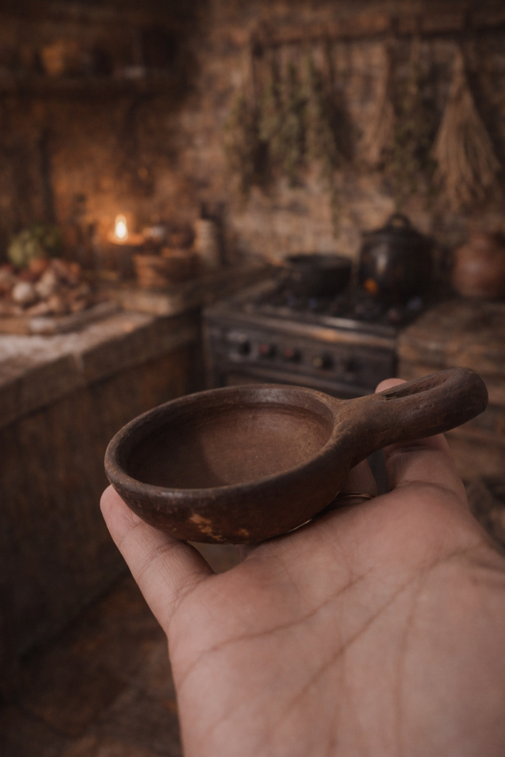 Paila de greda mini 3 inches de diametro - Chilena Cossas 