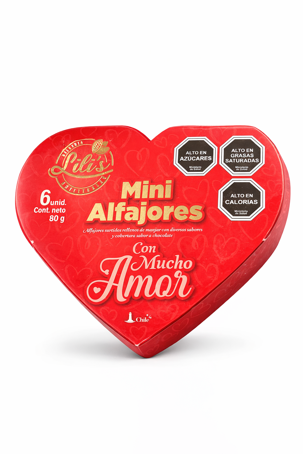 Mini alfajores surtidos artesanales 6 unidades - Lilis - Chilena Cossas 