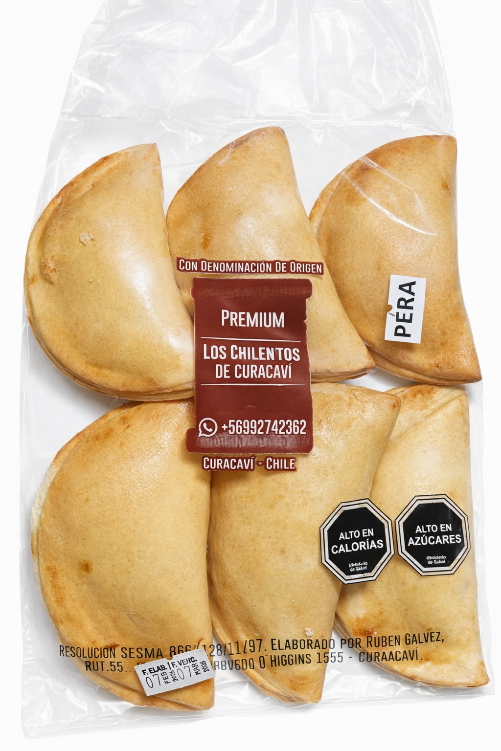 Pasteles de curacavi 6 unidades - Chilena Cossas 