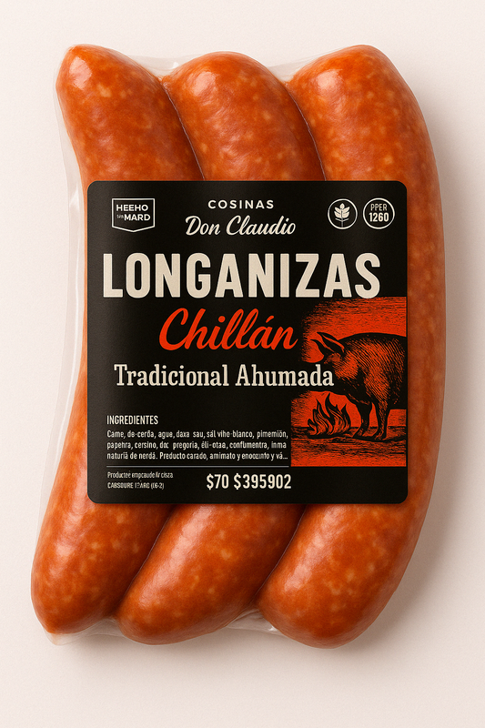 Longaniza de Chillán, embutido chileno clásico.