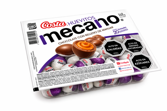 Huevitos mecano 20 huevitos rellenos  de manjar - Chilena Cossas 