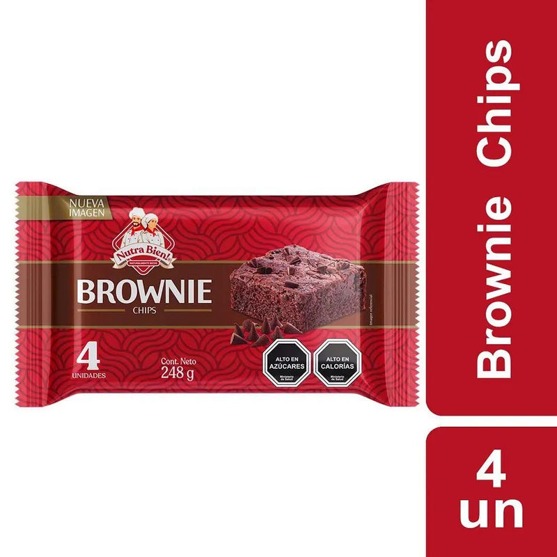 Brownie chips 4 unidades nutrabien