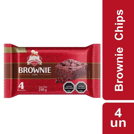 Brownie chips 4 unidades nutrabien