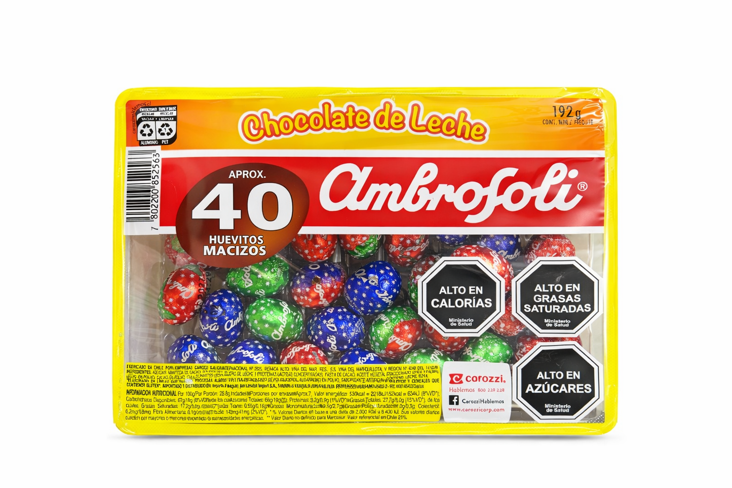 Huevitos macizos Ambrosoli 40 unidades