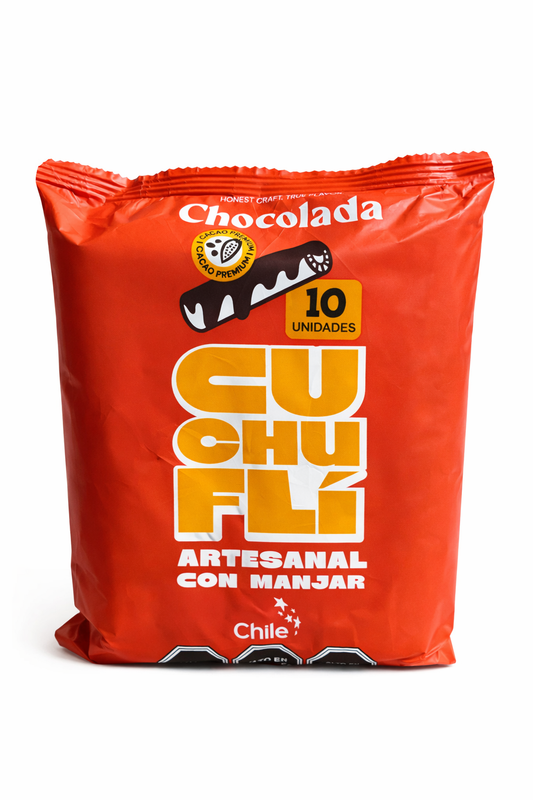 Cuchuflí Artesanal Chocolada con Manjar, 10 unidades - Chilena Cossas