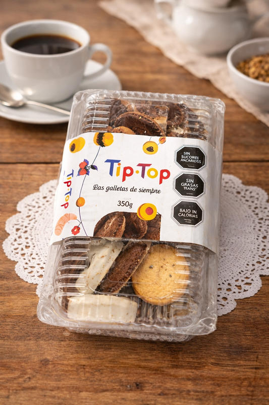 Galletas Surtidas Tip-Top 350g – Mix de Galletas Artesanales Chilenas | Dulces Tradicionales para Café