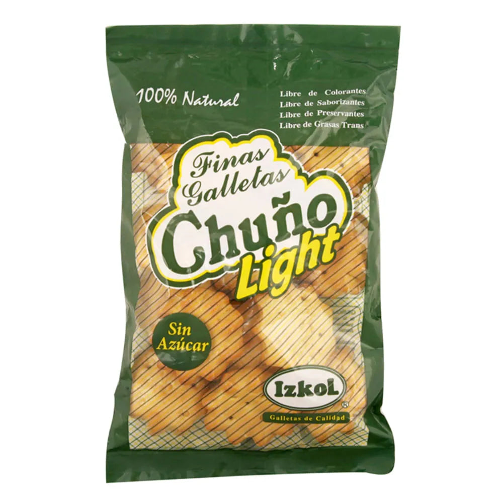 Galletas Chuño Light Izkol Sin Azúcar | Snack Chileno 100% Natural y Saludable - Chilena Cossas 