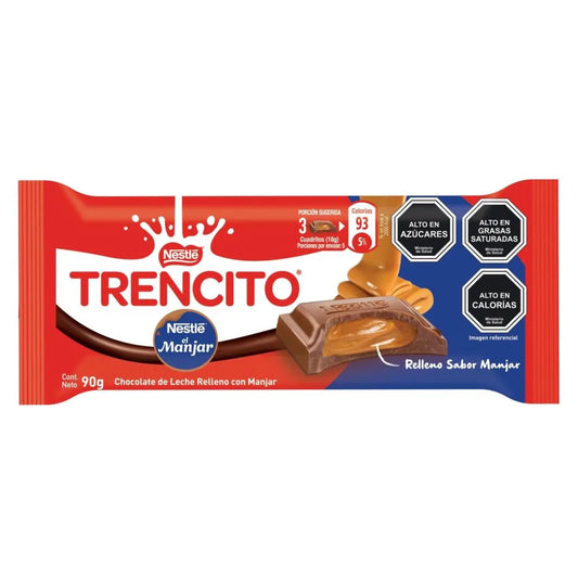 Trencito Nestlé Chocolate con Manjar 90g – Chocolate Chileno Relleno | Chilena Cossas - Chilena Cossas 