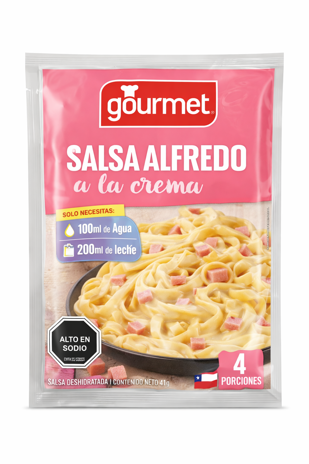 Salsa Alfredo Gourmet a la Crema 41g | Salsa Instantánea para Pasta Fácil y Cremosa
