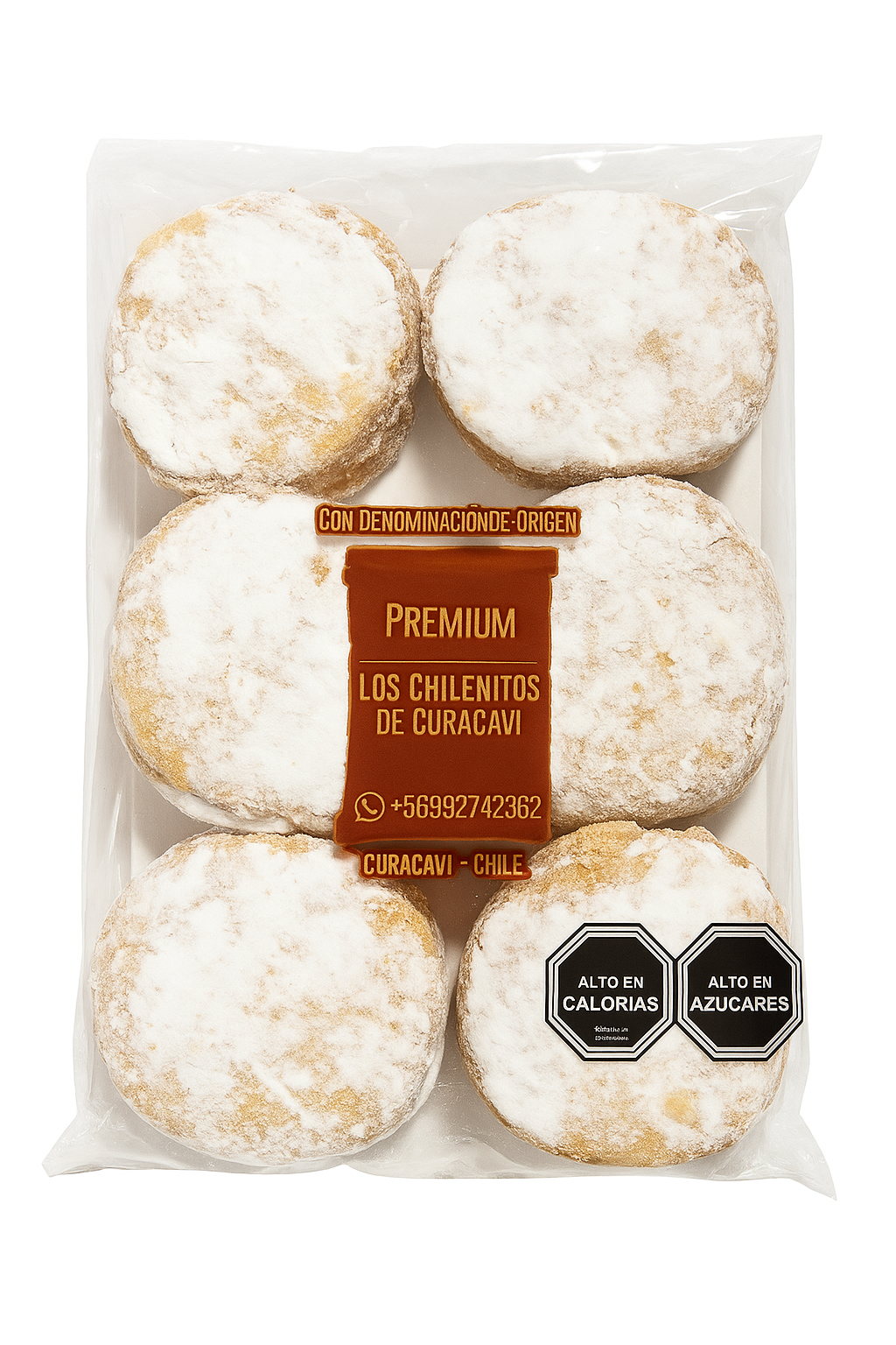 Pasteles de curacavi 6 unidades