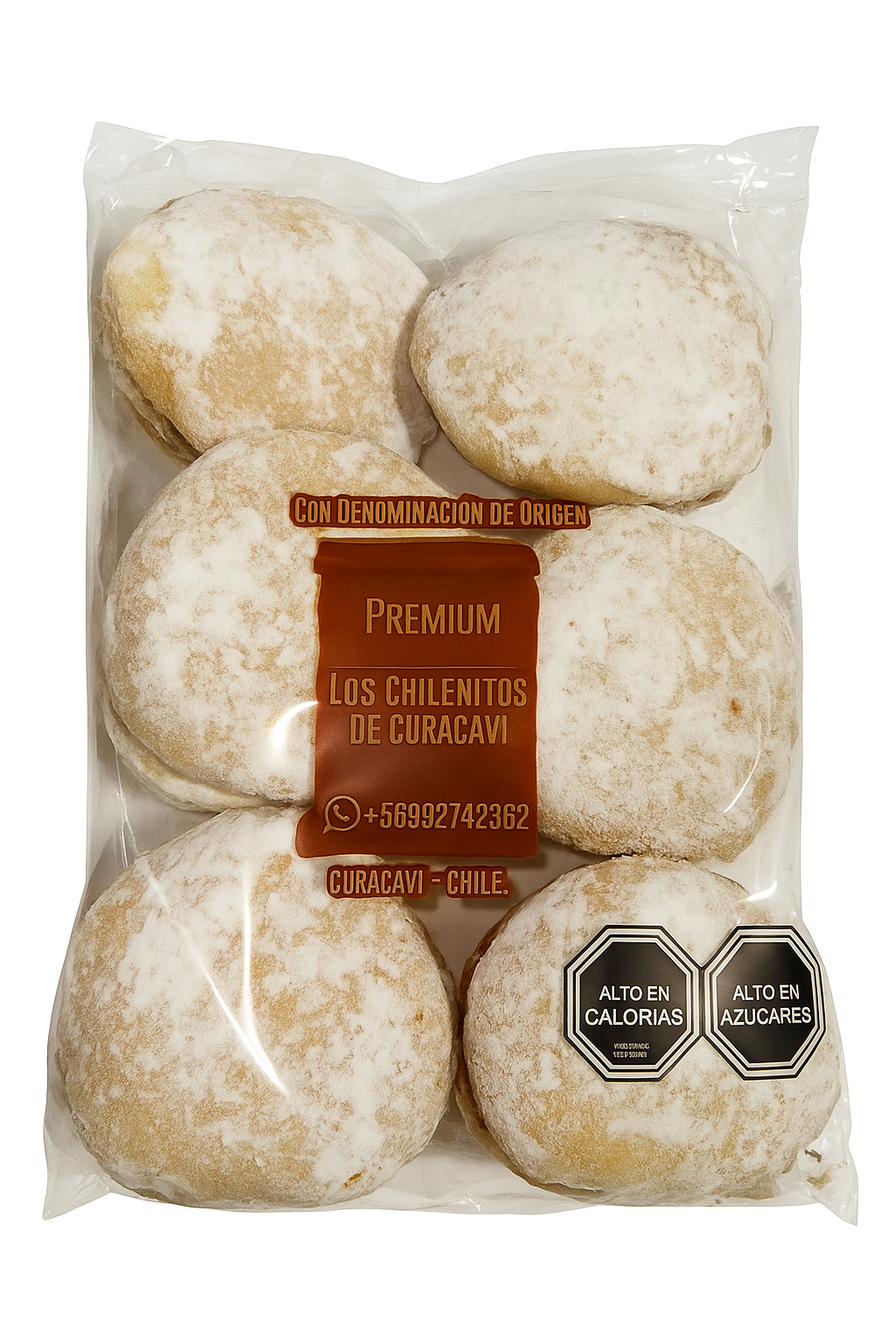 Pasteles de curacavi 6 unidades