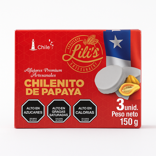 Chilenito de papaya 3 unidades