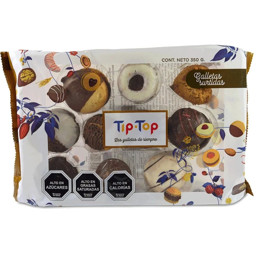 Galletas Surtidas Tip-Top 350g – Mix de Galletas Artesanales Chilenas | Dulces Tradicionales para Café