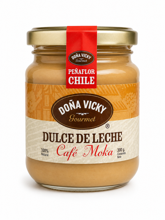 Dulce de leche sabor café moka 300gr- Doña Vicky - Chilena Cossas 
