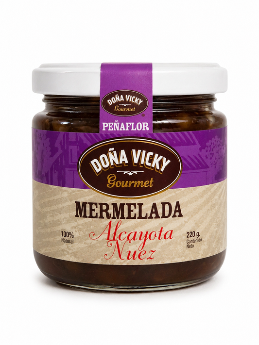 Mermelada de Alcayota con Nuez Doña Vicky 220g | Chilean Squash & Walnut Jam | Gourmet Imported from Chile