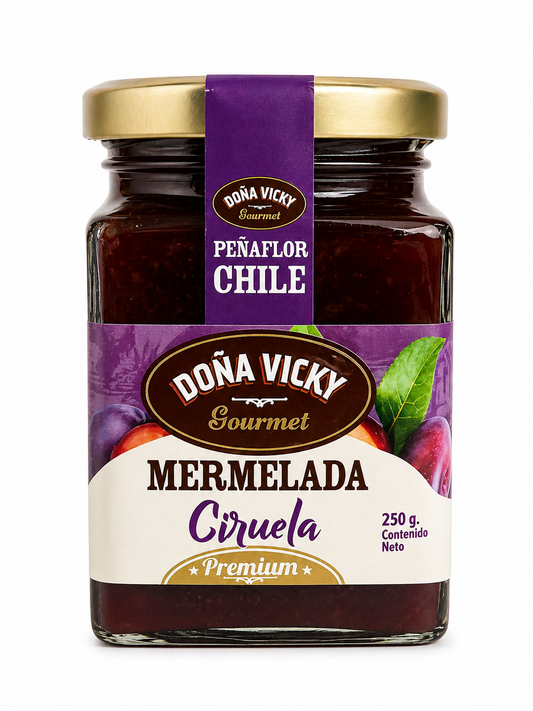 Mermelada de Ciruela Premium Doña Vicky 250g | Chilean Plum Jam | Gourmet Imported from Chile