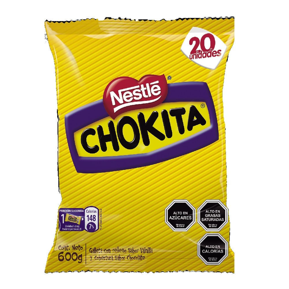 Chokita galleta chilena cubierta de chocolate.
