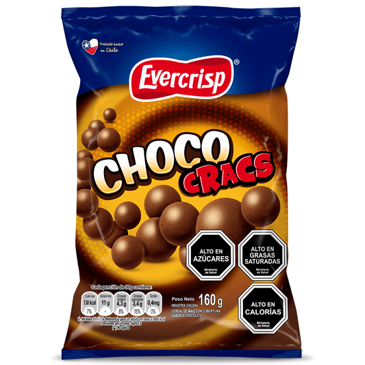 choco cracs Evercrips 160 g - Chilena Cossas 