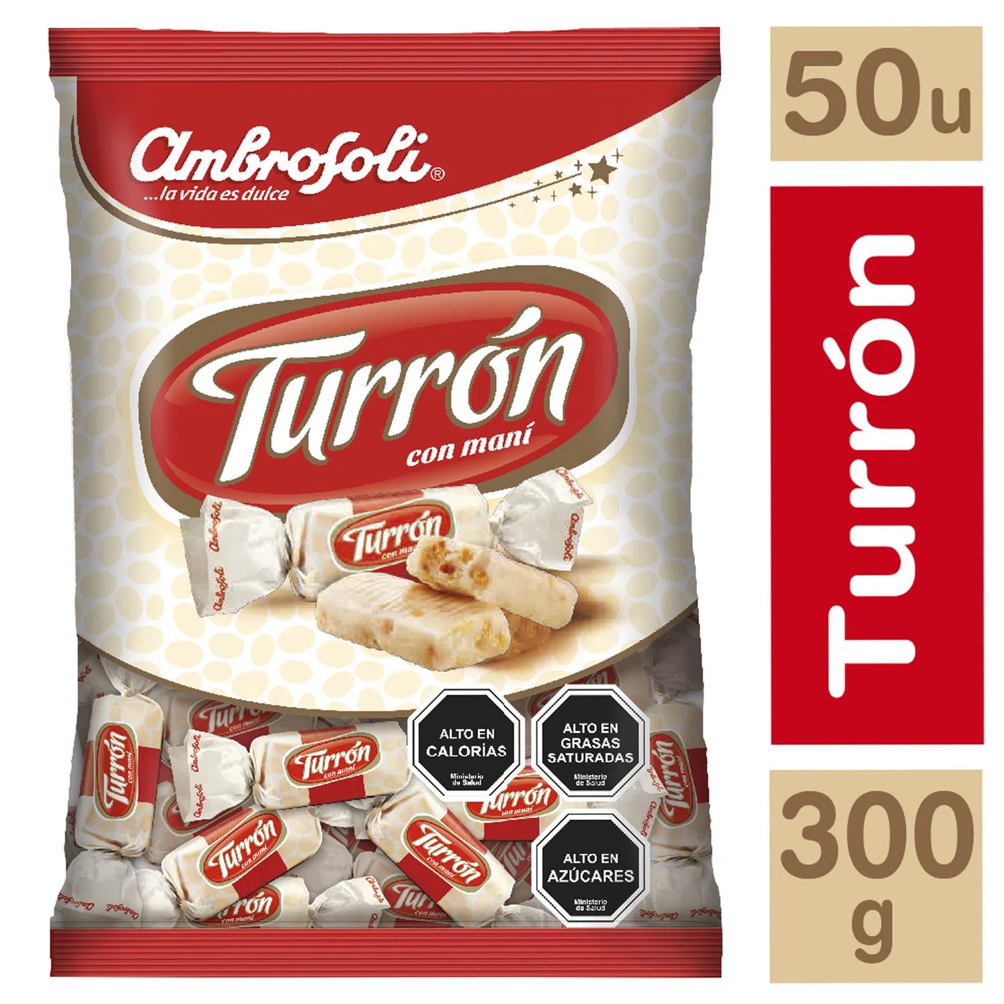Mini turron bolsa 50 unidades