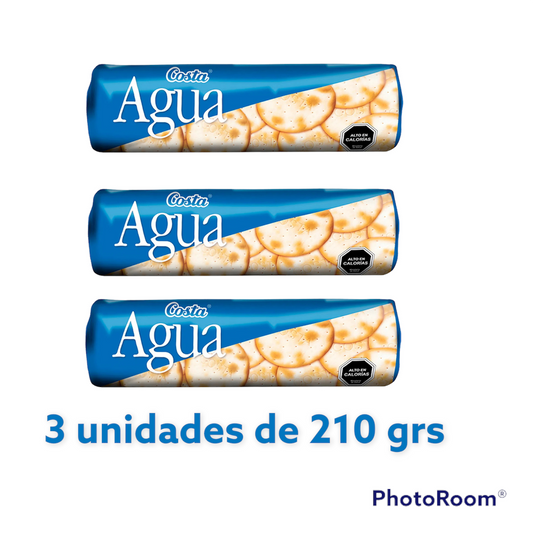 Galletas de agua costa 3 Unidades - Chilena Cossas 