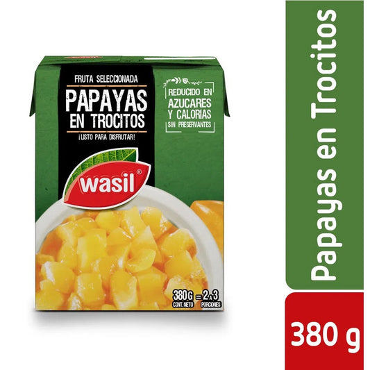 Papayas en trocitos 380gr